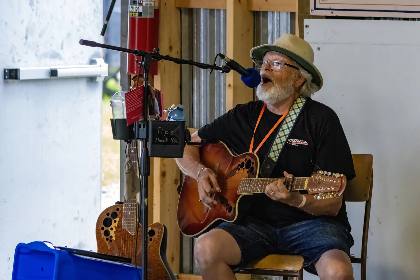 An acoustic performance at Rockstalgia 2026