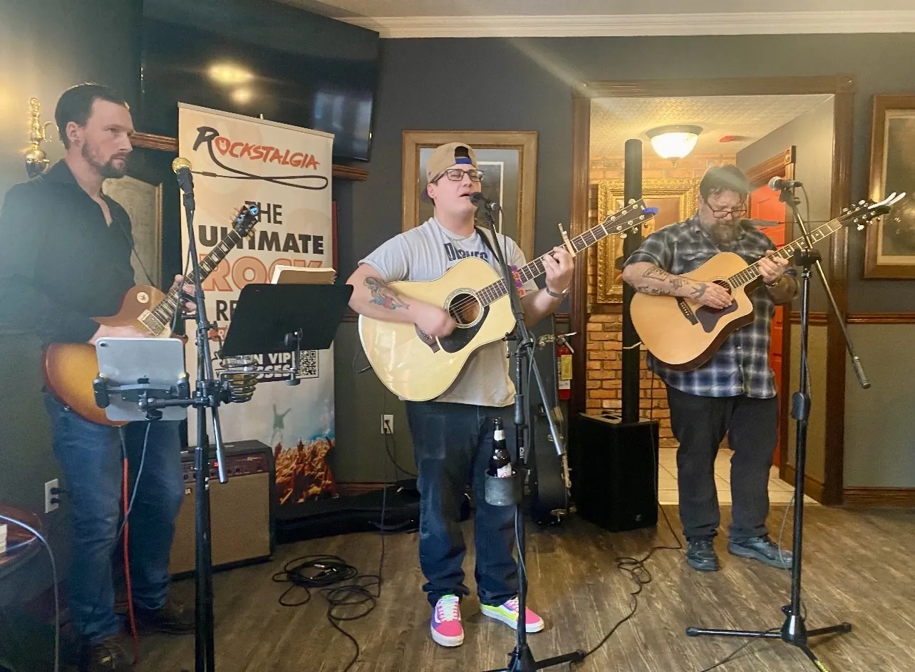 An acoustic set at Backstage Local